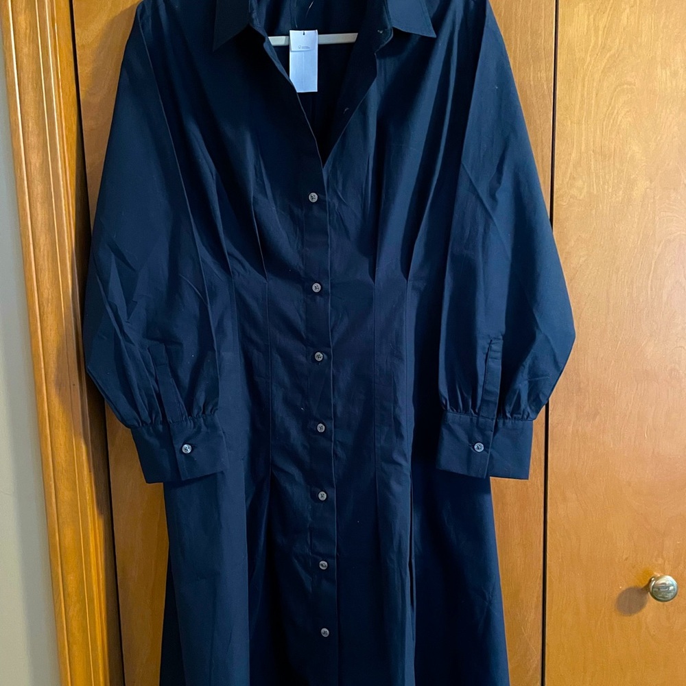 Women’s banana republic nwt shirt dress navy blue